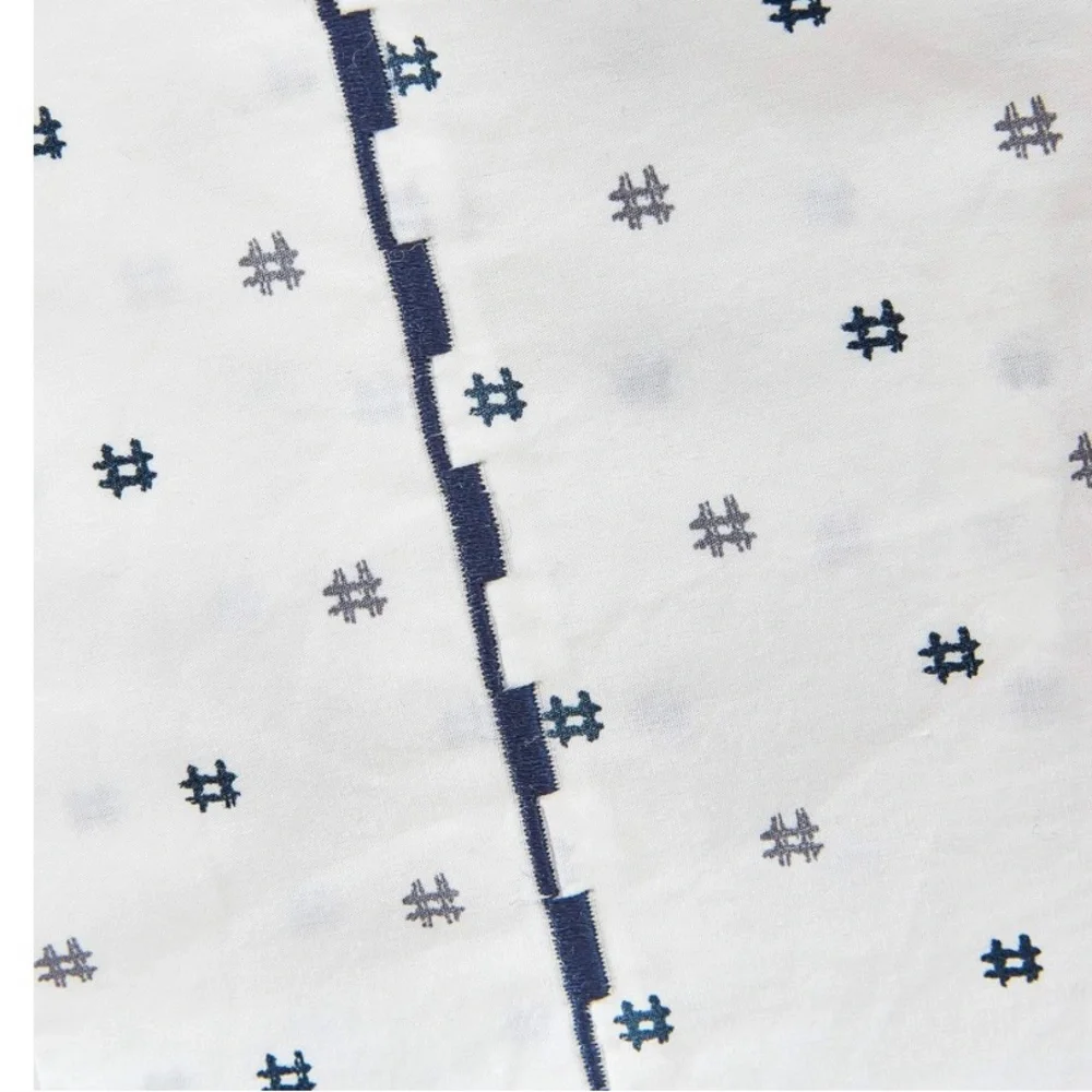 Splendid home hashtag king size pillowcase pair grey and navy cottagecore